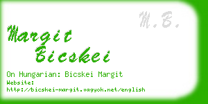 margit bicskei business card